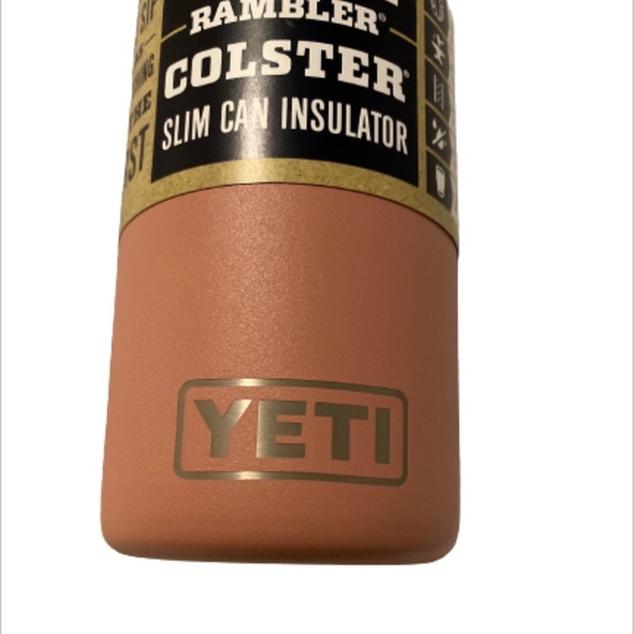 ❤️ New Yeti Rambler Colster Slim Can Insulator Sandstone Pink NWT - Picture 8 of 14